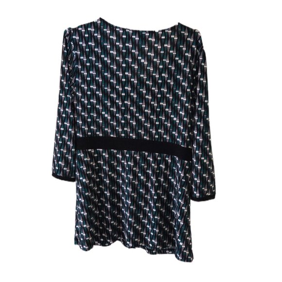 East 5th Geometric Patterned 3/4 Sleeve Blouse - Picture 2 of 3